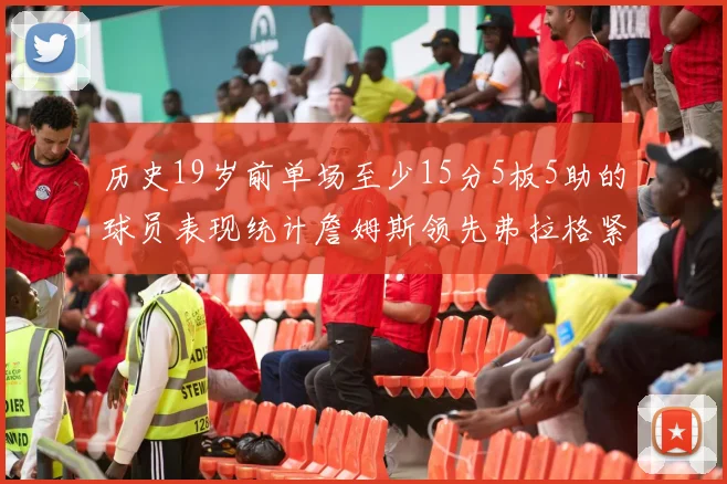 历史19岁前单场至少15分5板5助的球员表现统计詹姆斯领先弗拉格紧随其后
